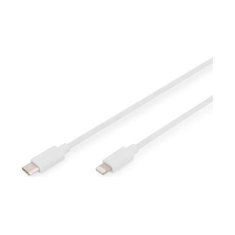 Digitus Stecker Apple Lightning Stecker Weiß 24-poliger USB-C-Anschluss 2 m (1/2)