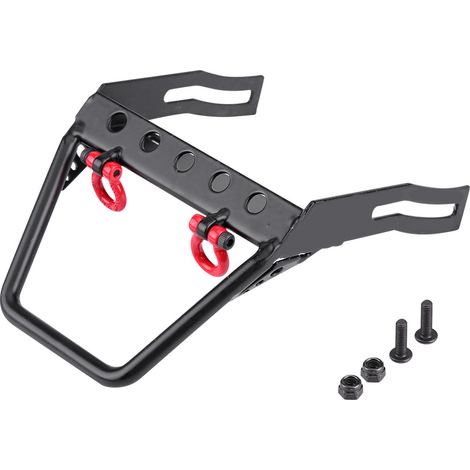 Pare-chocs avant en acier pour RC Crawler avec support de treuil pour Axial SCX10 1/10 (plat) (1/5)