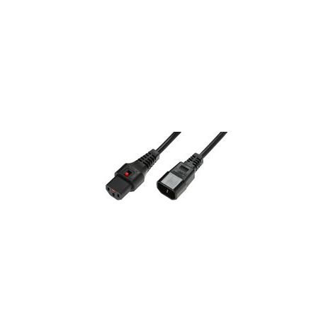MicroConnect C13 IEC-Verriegelung auf Stecker C14 3 x 1,00 mm² 2 m (1/3)