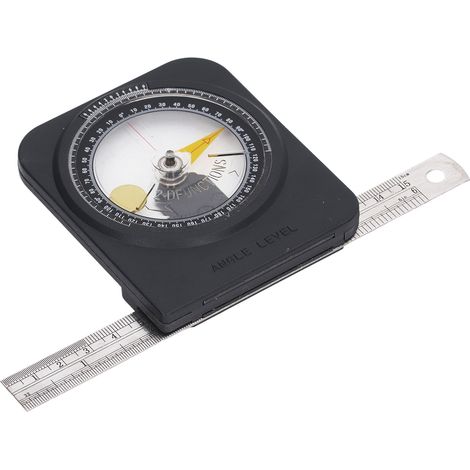 Repère d'angle magnétique à double graduation précision élevée avec bande aimantée biface et règle inox amovible pour mesure (1/5)
