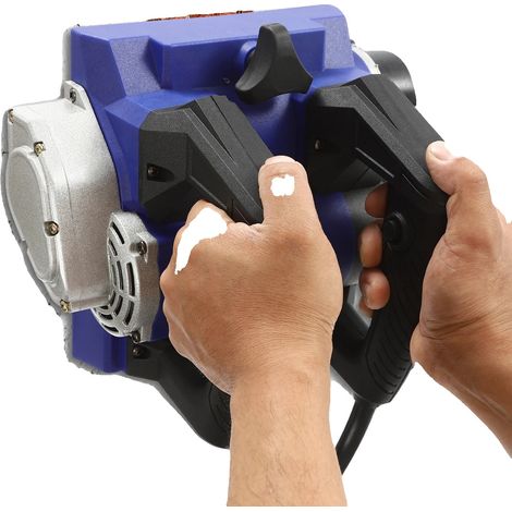 Handhobel, Leistungsstarker Motor, Einstellbare Tiefe, Blau (1/2)