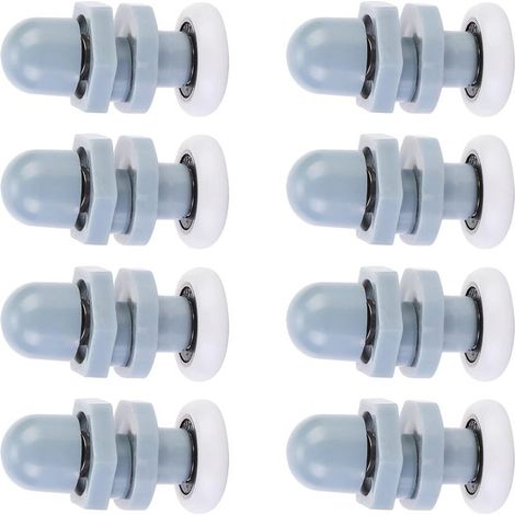 einzelne Duschtürschienen, Gleitrollen für Badezimmer-Glastüren, Ersatz-Schiebetürschienen, grau (20 mm) (1/3)
