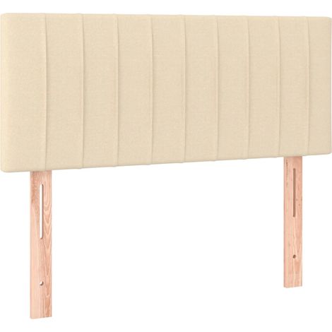 Cabecero de tela color crema 90x5x78/88 cm vidaXL