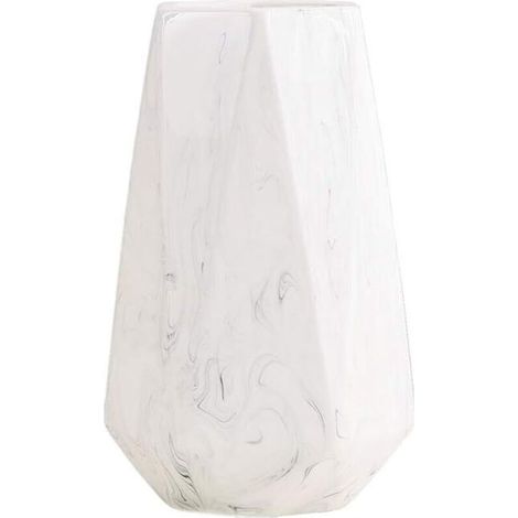 20cm Vase de Blanc marbre Céramique vases decoratifs Design Haut pour Maison, fête, Centre de Table de Mariage