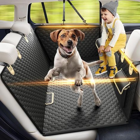 Extension de Banquette Arrière pour Chiens, Support en PVC et Housse de Siège à Fond Rigide pour Chiens, Housse de Siège Robuste pour Banquette Arrière, Hamac, Lit pour Chien (1/5)