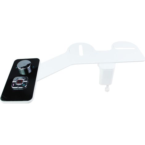 Bidet Pulvérisateur Non Électrique - Double Buse Rétractable Auto-Nettoyante - Nettoyage Avant Arrière - Réglage Pression Eau Froide - Pour Toilettes Standard (1/5)