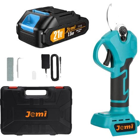Tijeras de podar, motor sin escobillas, longitud de corte ajustable, 1 batería. (1/2)