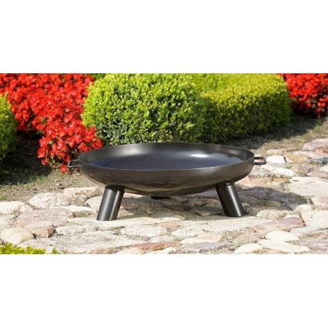 Brasero de jardin BALI en acier-Ø 60cm-Acier naturel-60 ---Acier naturel (1/5)