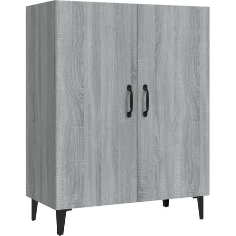 Credenza cassettiera cassettiera mobile contenitore organizer cucina soggiorno soggiorno Sonoma 70 x 34 x 90 cm derivati del legno grigio 020036511