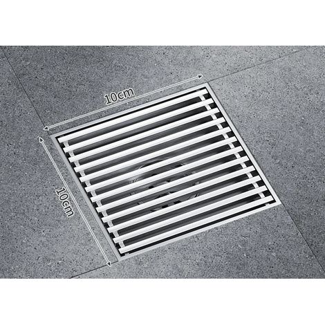 (10Cm wire drawing)Deodorant stainless steel floor drain large large displacement garden courtyard outdoor rooftop (1/4)