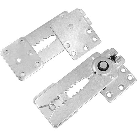 2 Pièces Métal Canapé Pince à Ressort Détachable Boucle Règlable Pince Crocodile Fixation Armoire Canapé Meubles (1/4)