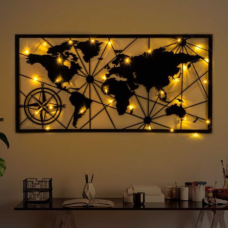 Wandbild Mizanaza, Metallrahmen, 60x120h cm Schwarz (1/3)