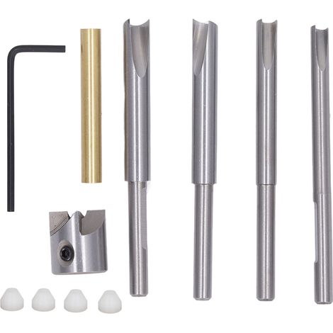 Kit de 13 piezas para cortar cuerpos de bolígrafos, que incluye varillas de corte de acero al carbono para trabajos de carpintería. (1/5)