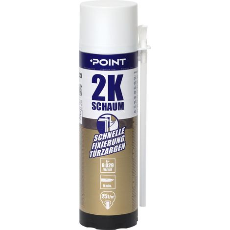 Mousse polyuréthane 2K POINT – mousse PU de montage à durcissement rapide – 400 ml