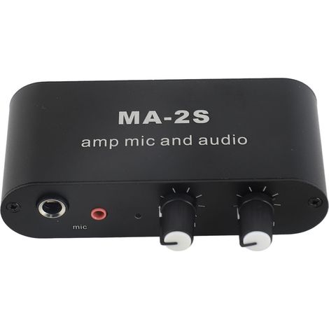 Petit préamplificateur audio stéréo à 3 ports de sortie, amplificateur de casque en aluminium et ABS pour haut-parleur (1/5)