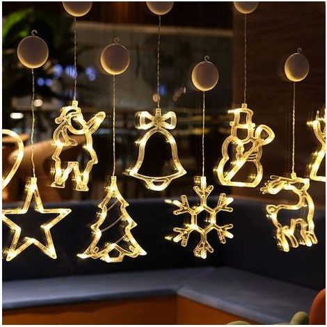 Guirlande Lumineuse Halloween, 20 LED, 3 m, Piles, Minuterie, Lumière Blanc, Décor Halloween, Jardin, Terrasse, Extérieur, Balcon, Mariage, Noël, Fête (1/5)