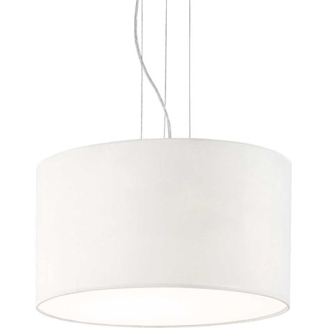 Ideal Lux Wheel - Lámpara colgante de techo redonda grande de 5 luces blanco, E27 (1/2)