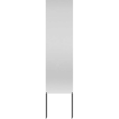 Paravent de jardin ajouré argenté 32 x 140 cm (1/5)