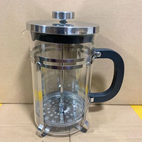 1 Cafetière, piston acier inoxydable, filtre aromatique, capacité 1000 ml, usage domestique (1/2)