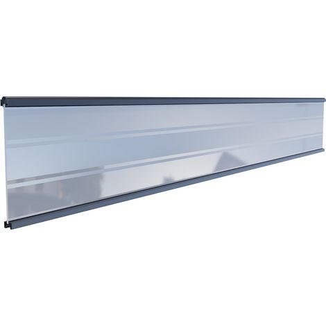 TJÖRN WPC-Steckzaunsystem Glasfüllung, 6 x 206 x 1793 mm