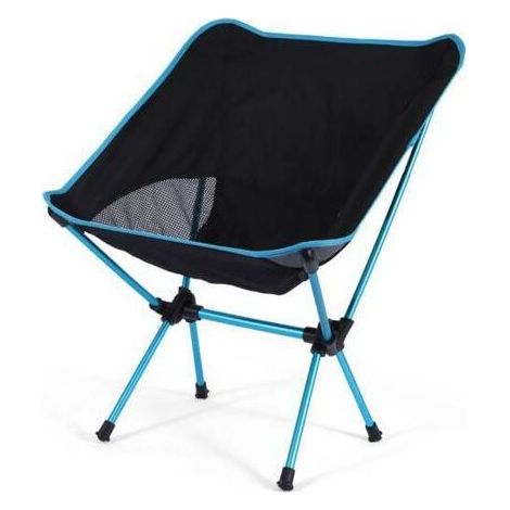 Petite chaise de camping, chaise pliante compacte pour adultes - 90 kg - Chaise de randonnée légère pour l'extérieur, la pêche, la randonnée, les pique-niques et la plage - Chaise (bleu ciel) (1/4)