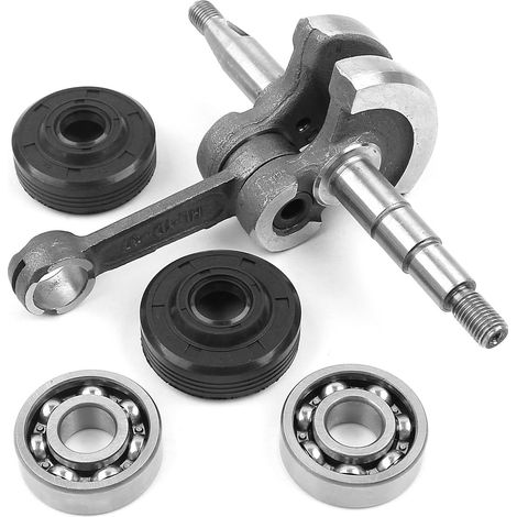 Crankshaft Crank Set guarnizioni guarnite con cuscinetti a sfera per Husqvarna 142 141 137 136 Parti del motore della motosega (1/5)