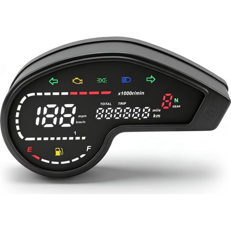 Tachymètre de moto 10000 tr/min, Compteur Vitesse Moto Rétroéclairage, étanche, jauge pour Honda NXR150 NXR125 Réglage automatique de la luminosité (1/5)