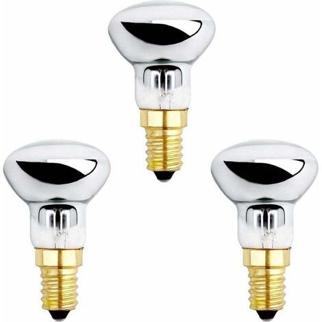Ampoule à lave E14 R39 25 W, variable, blanc chaud 2600 K, 250 lm, ampoule à réflecteur à petite base pour bulles chauffées, fusées, flashs, lot de 3 (1/4)