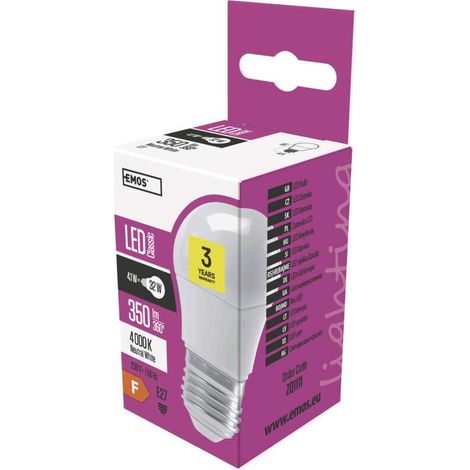 Mini Globe LED-Glühbirne E27 neutralweiß 4.1 W (1/5)