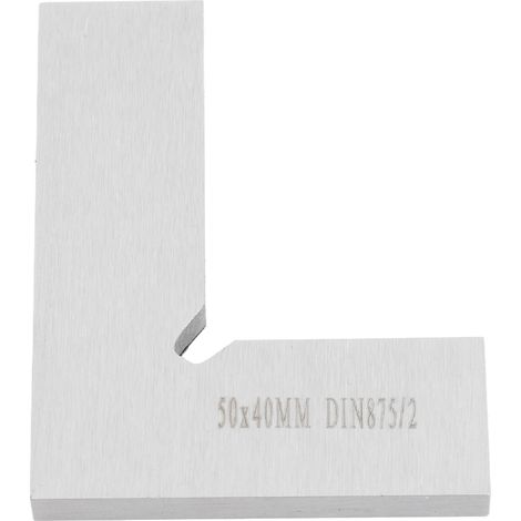 Équerre de mécanicien à angle droit 90° 50 x 40 mm, outil d'ingénieur pour le travail du bois (1/5)