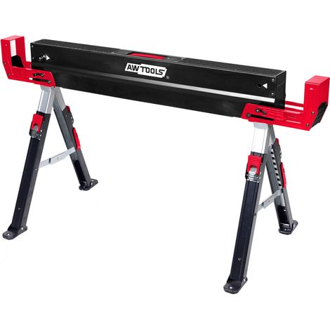 Awtools Bockständer, verstellbare Bockkonstruktion, Länge 98–115 cm, Höhe 62–82 cm, 600 kg (1/5)