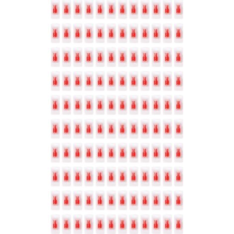 120 pièces bouchons Luer PE emballés individuellement universels mâle femelle anti-poussière connecteur standard pour tuyauterie de laboratoire rouge (1/5)