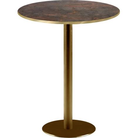 Mange-debout rond Ø 60 cm Rome bistrot rouille