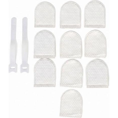 Paquet de 10 sacs en coton filtrant pour robinet,sac filtrant pour robinet haute densité pour l'élimination des sédiments et de la rouille,comprend 2 sangles réglables (1/5)
