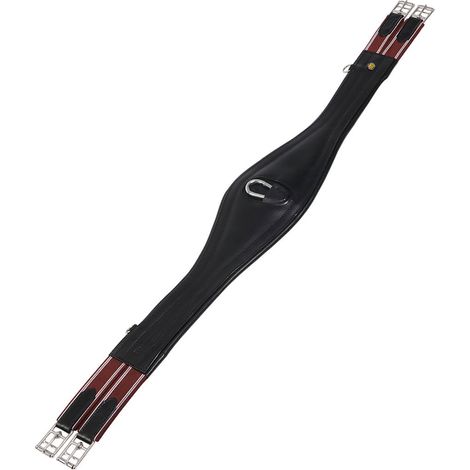 105 cm, Nero: Sottopancia da salto in cuoio sagomato modello amelie new