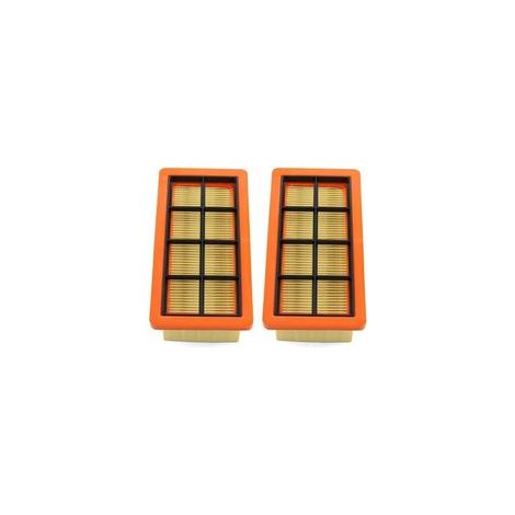 Lot de 2 filtres plissés plats pour aspirateur à cendres Kärcher 6.415-953.0 AD2 AD3 AD4 Premium AD 3.000, AD 3.200 Filtre de Nettoyage de poussière de poussière Filtre d'aspirateur (1/5)
