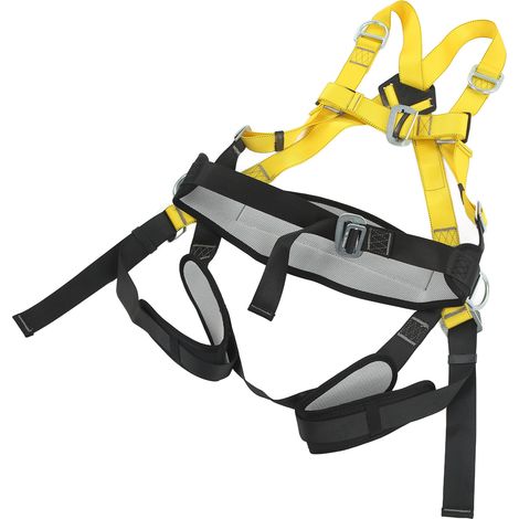 Harnais d'escalade intégral, ceinture de sécurité antichute avec soutien lombaire pour activités extérieures (1/5)