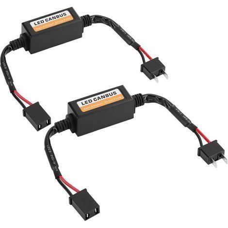 Kit de 2 décodeurs anti-flicker pour phare LED H7 – Tension 9-12V – Installation plug and play – Résout les erreurs de tableau de bord (1/5)