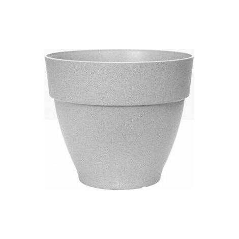 Vaso Elho Grigio Plastica Rotondo Moderno
