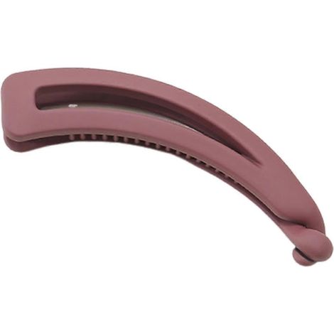 Pince à cheveux en forme de queue de cheval, pince banane, en plastique, pour femme. Épingle à cheveux simple et élégante.-Cameo Brown (1/5)