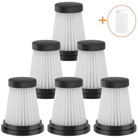 Filtre HEPA aspirateur sans fil, Lot de 6 rechange pour Moosoo K12 K12 Pro K13 Genius Invictus One 1.0 X7 2.0 Foxnovo 13KPA. (1/4)