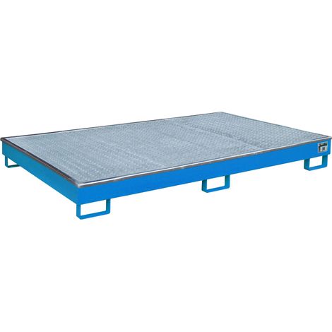 Bauer Regalwanne mit PE-Einsatz RW-GR 2200-1 PE, lackiert, Lichtblau