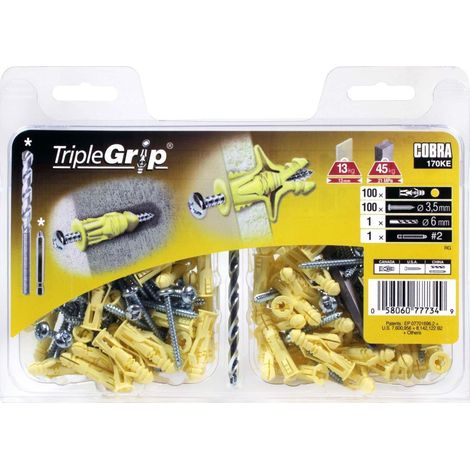 Cobra Anchor Dryw Triple 3.5x29 mm Plastique 100 unités
