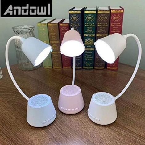 Andowl - Lampada Tavolo Led Musica 5in1 Multifunzionale Pieghevole Ricaricabile Usb Q-47 - (1/4)