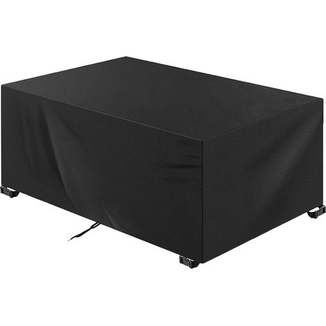 Housse pour mobilier de jardin 225 x 116 x 82 cm (Longueur x Largeur x Hauteur) - Toile Oxford 420D imperméable - Protection toutes saisons - Imperméable et résistante aux UV - Boucles (1/5)