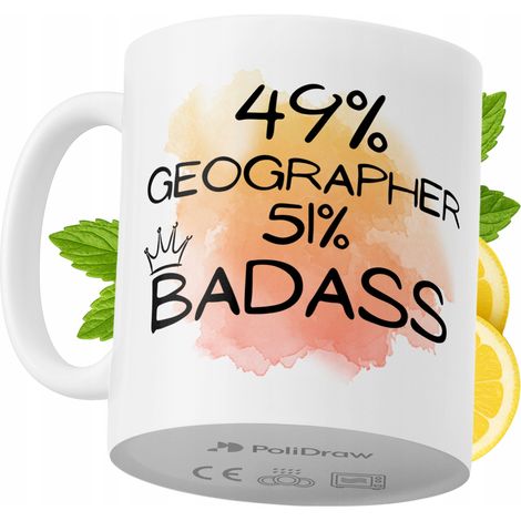 Tazza per geografo, divertente e umoristica, ideale per caffè e tè, con grafica e testo divertenti. Perfetta per compleanni, onomastici e festività. Tazza premium per occasioni speciali, per casa, uff (1/5)