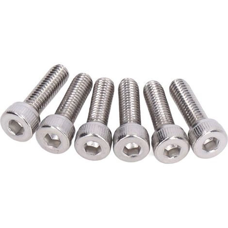 100 Vis à tête hexagonale creuse M4x0.7mm en acier zingué, lot de fixation pour assemblage mécanique et bricolage (1/5)