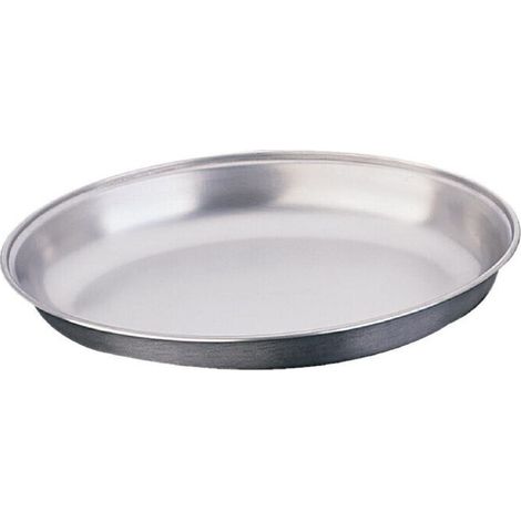 Plat à légumes ovale en inox 180 x 252 x 42 mm - (1/4)