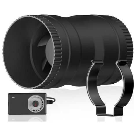 Extracteur d'air de 75 mm, ventilation de cave 204 m³/h avec variateur de vitesse, extracteur d'air pour garages et tentes de culture (1/4)