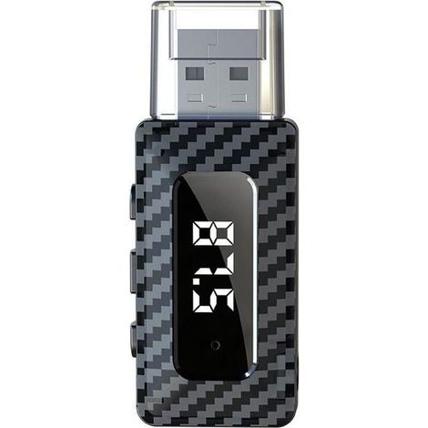 Transmetteur FM USB pour voiture, récepteur Bluetooth sans fil (noir) (1/5)